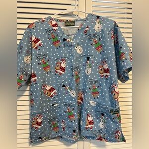 Scrub top Christmas theme